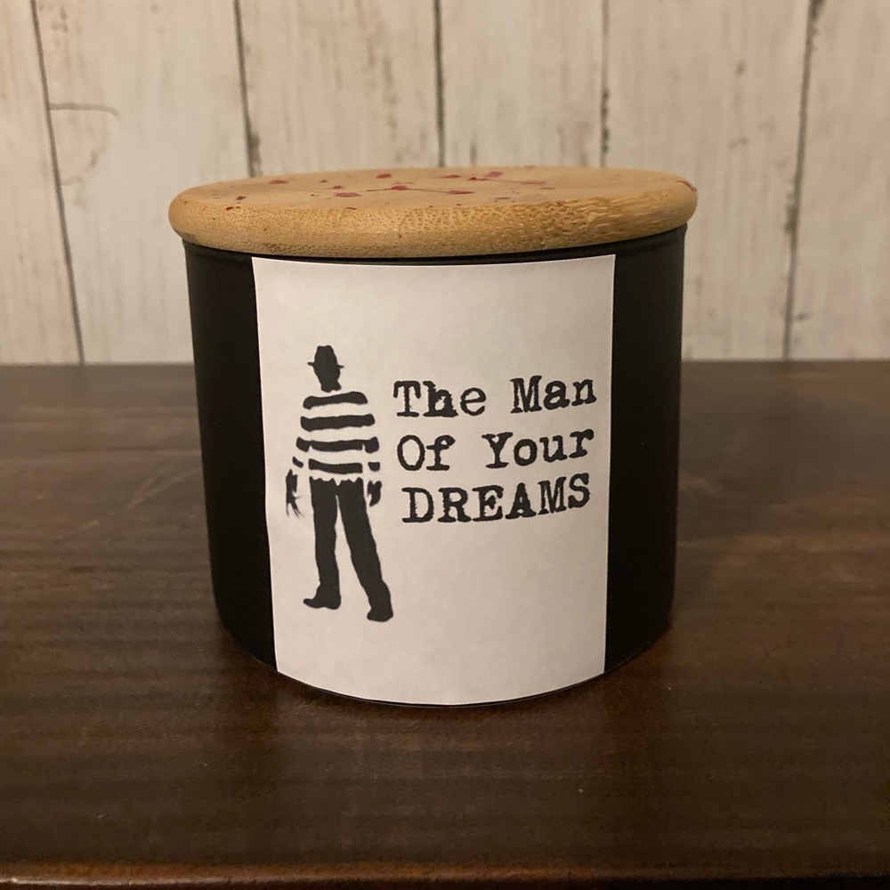 The Man of Your Dreams- FreddyKrueger inspired scentedCandle14ozMahoganyTeakwood